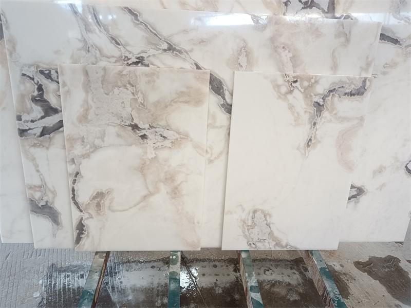 Столешницы из мраморной плиты Fendi белого цвета Пикассо по индивидуальному заказу