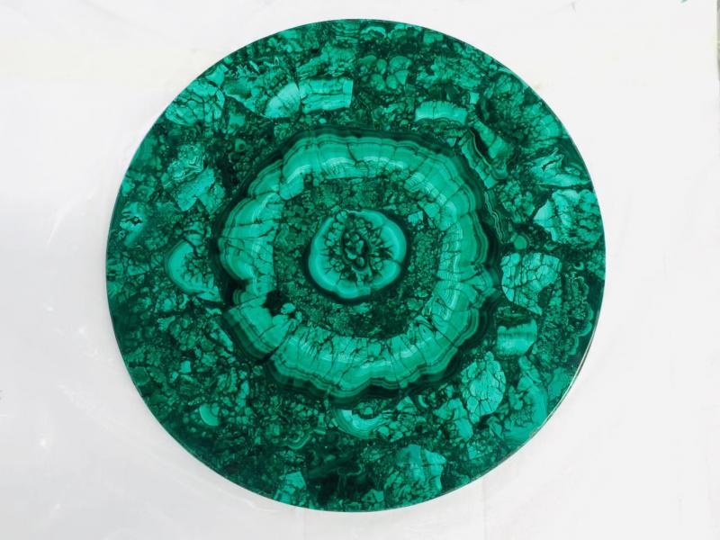 Круглые малахитовые зеленые нефритовые ониксовые плиты, столешницы для стола