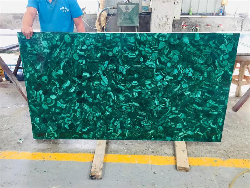 Новые плиты малахитового зеленого цвета Производитель драгоценных камней Настроить