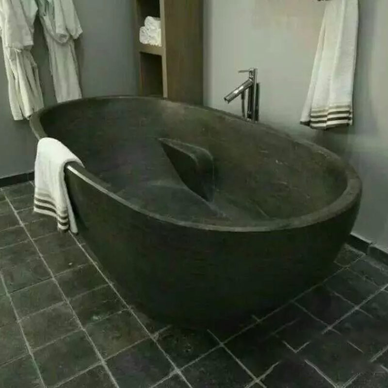 Отдельностоящая ванна из искусственного черного мрамора, вилла в отеле на продажу