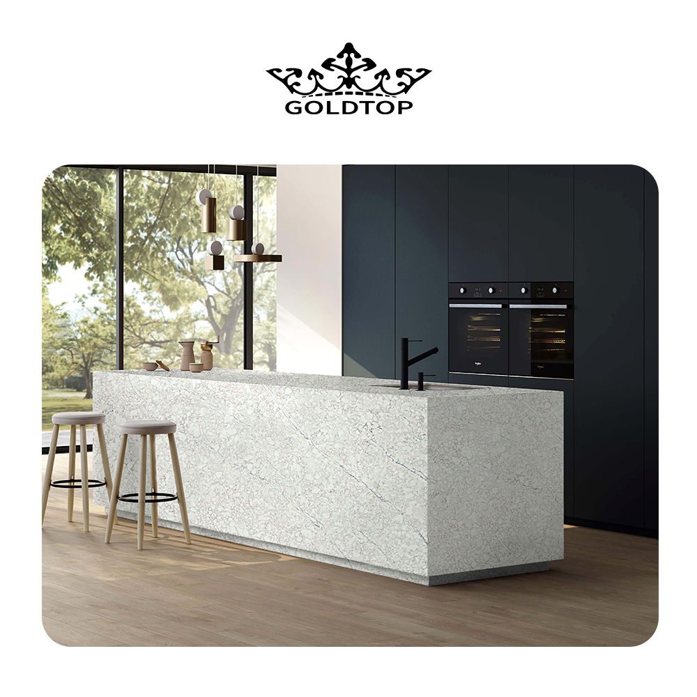 4018 Carara Vagli Marble Quartz Slab