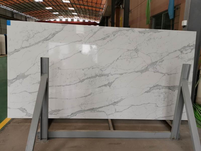 6021 Glacier Concrete Quartz Slabs