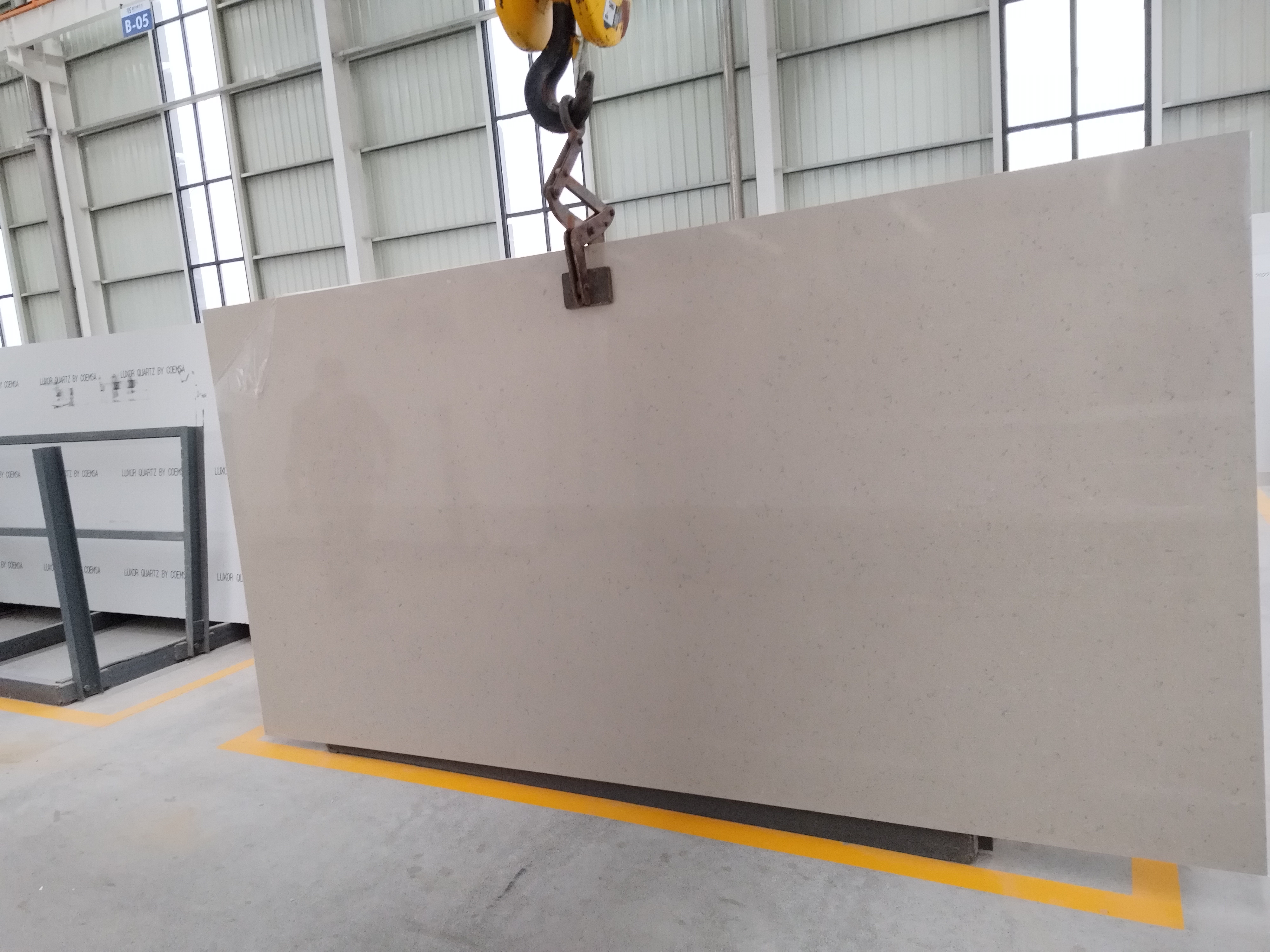 4046 Fossil Grey Marble Quartz Slab