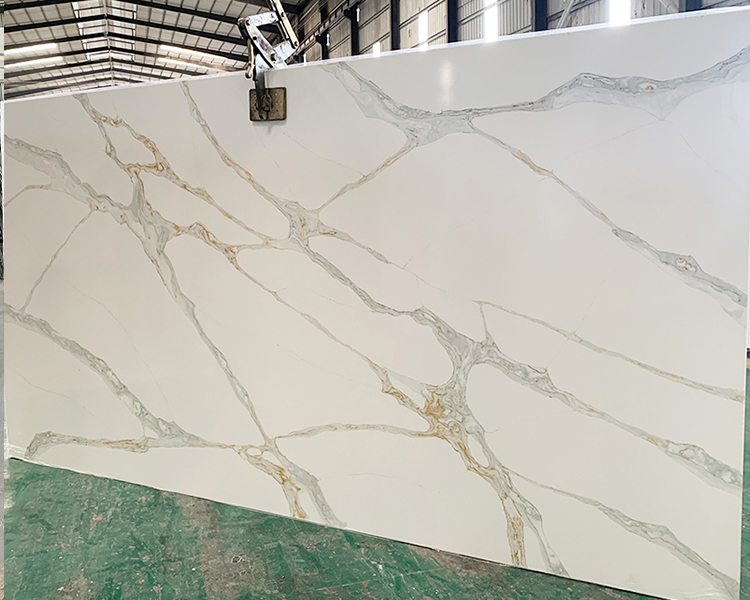 5075 Calacatta Primo White Quartz Suppliers Factory Direct Sales