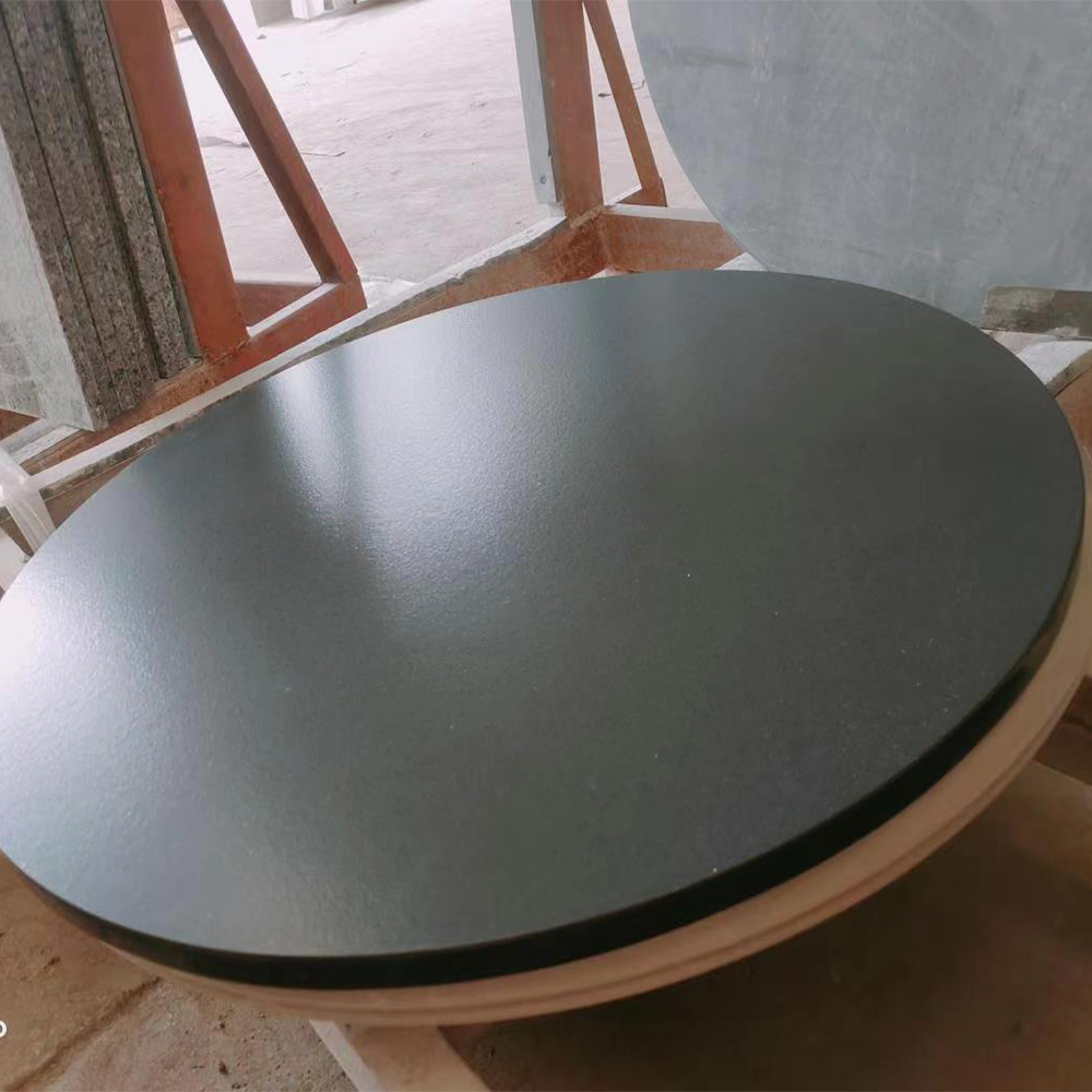 2018 Jet Black Sparkle Quartz Slabs Countertops Factory