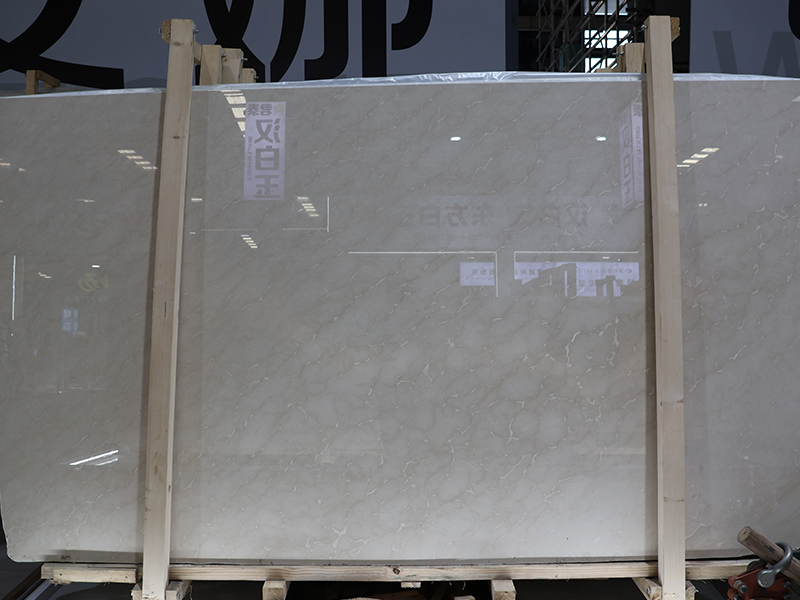 Premium Iran Marjan Beige Marble Slab For Interior Wall/ Floor/ Feature Walls