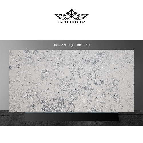4009 Antique Brown Marble Quartz Slab