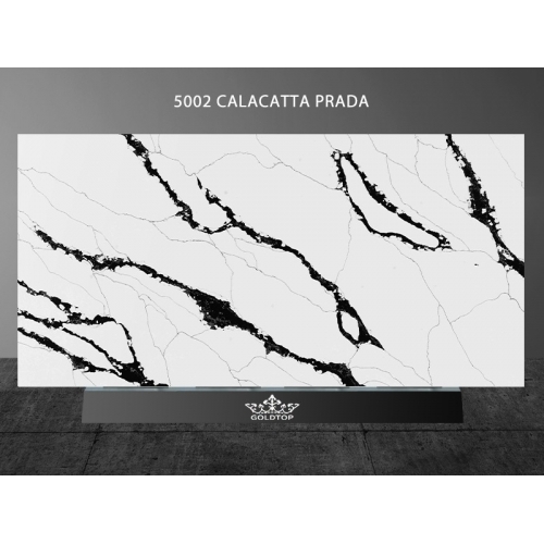 5002 Calacatta Prada White Quartz