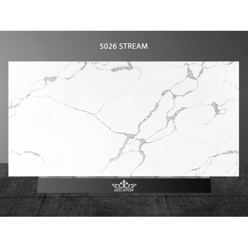 Stream White Calacatta Quartz